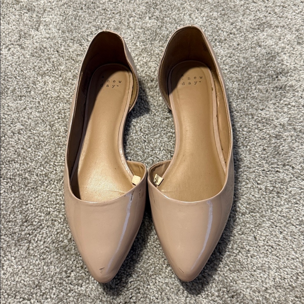 A New Day Women's Nude Pointed Flats